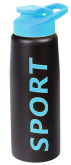 CONCORDE Bidon drinkfles/waterfles kobalt blauw 850 ml - Drinkflessen