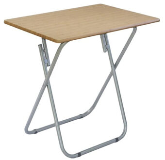CONCORDE Bijzettafel - MDF hout - metaal - inklapbaar - L50 x B70 x H93 cm