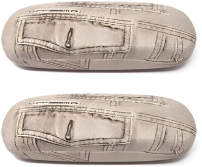 CONCORDE Brillenkoker - 2x - bruin - universeel - hard kunststof - bril beschermen