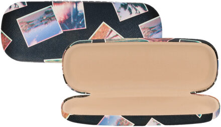 CONCORDE Brillenkoker/brillen opberghoes Holiday - 2x - hard kunststof - donkerblauw - zonnebril hoes