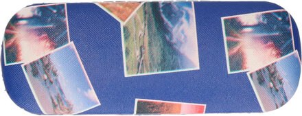 CONCORDE Brillenkoker/brillen opberghoes Holiday - hard kunststof - blauw - zonnebril hoes