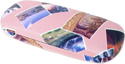 CONCORDE Brillenkoker/brillen opberghoes Holiday - hard kuststof - lichtroze - zonnebril hoes - Brillenkokers