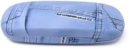 CONCORDE Brillenkoker Jeans - blauw - universeel - hard kunststof - bril beschermen
