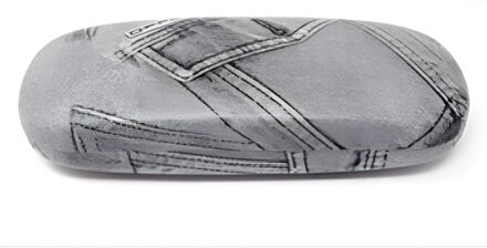 CONCORDE Brillenkoker Jeans - grijs - universeel - hard kunststof - bril beschermen