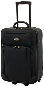 CONCORDE Cabine handbagage reis trolley koffer - skate wielen - 55 x 35 x 20 cm - zwart - Handbagage koffers