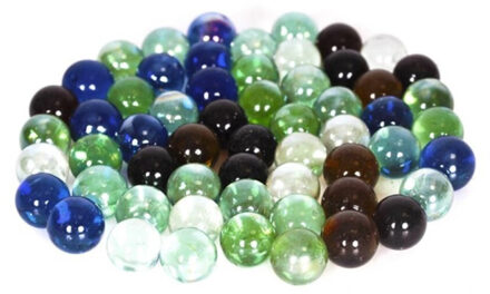 CONCORDE Decoratie glas knikkers - kleurenmix - 80x stuks - bloemstukken - tafeldecoraties