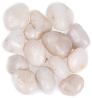 CONCORDE Decoratie/hobby stenen/kiezelstenen - beige/quartz mix - 1000 gram / 2 a 3 cm - groot