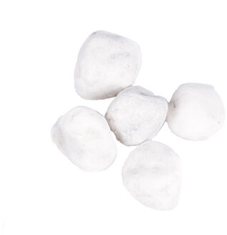 CONCORDE Decoratie steentjes - 2x netjes - wit - 350 gram - 3-5 cm - hobby stenen - kiezelstenen
