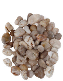 CONCORDE Decoratie steentjes - bruin/beige - 350x gram - kiezelstenen - hobby stenen