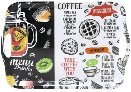 CONCORDE Dienblad - Koffie - kunststof - 42 x 29 cm - Serveerbladen