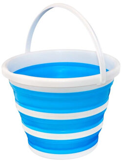 CONCORDE Emmer opvouwbaar - 15L - blauw/wit - kunststof en rubber