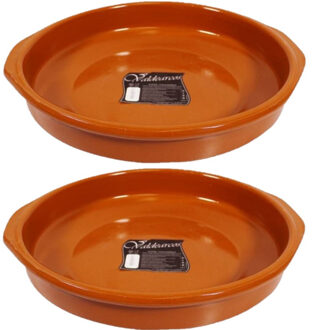 CONCORDE Grote tapas ovenschaal Alicante - Set van 3x stuks - met handvatten - 32 cm - serveerschaal