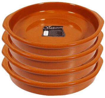 CONCORDE Grote tapas ovenschaal Alicante - Set van 4x stuks - met handvatten - 32 cm - serveerschaal