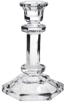 CONCORDE Kaarsen kandelaar - 9.5 x 14 cm - decoratief glas - dinerkaarsen standaard - houder