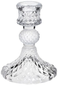 CONCORDE Kaarsen kandelaar van decoratief glas 8 x 10 cm