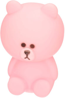 CONCORDE Kinder nachtlampje/bureaulampje - beertje - roze - 14 cm