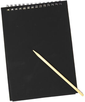 CONCORDE Krasboek - Secret Garden - met stok - A5 - 15 x 20 cm - kleurboek