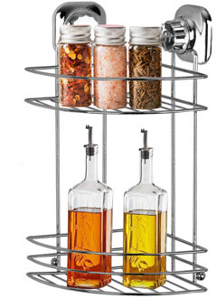 CONCORDE Kruidenrek ophangbaar - 2-laags - zilver - H30 cm - metaal