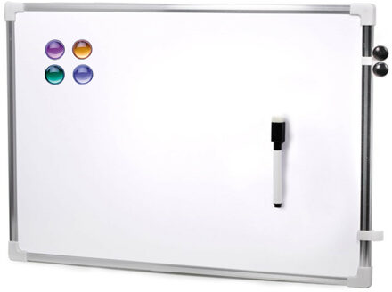 CONCORDE Magnetisch whiteboard/memobord met marker en magneten - 60 x 40 cm