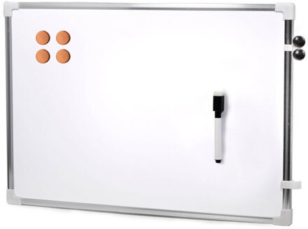 CONCORDE Magnetisch whiteboard/memobord - met marker/magneten extra sterk - 60 x 40 cm