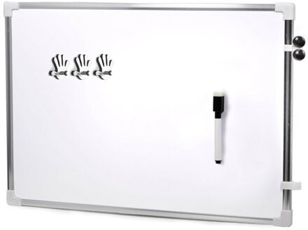 CONCORDE Magnetisch whiteboard met marker/ophanghaak magneten - 60 x 40 cm - Whiteboards