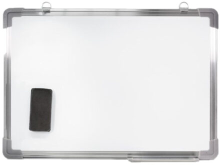 CONCORDE Magnetisch whiteboard met pennengoot en wisser 70 x 50 cm