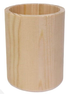 CONCORDE Pennenbakje - hout - 8 x 10 cm - rond - bureau organizer