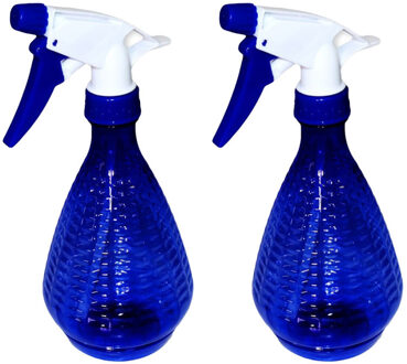 CONCORDE Plantenspuit/waterverstuiver - 2x - blauw - 500 ml