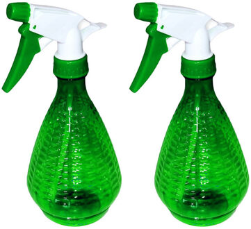 CONCORDE Plantenspuit/waterverstuiver - 2x - groen - 500 ml