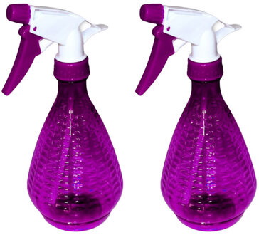 CONCORDE Plantenspuit/waterverstuiver - 2x - paars - 500 ml