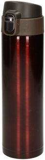 CONCORDE RVS thermosfles - isoleerfles - voor onderweg - 450 ml - bruin - Thermoflessen