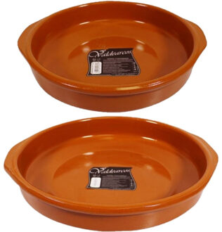 CONCORDE Set van 2x stuks tapas borden/ovenschalen Alicante met handvatten 32 en 26 cm