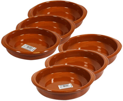 CONCORDE Set van 6x stuks tapas bakjes/schaaltjes Alicante met handvatten 16 en 18 cm