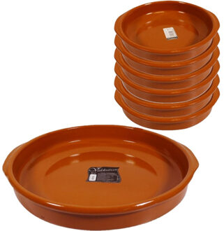 CONCORDE Set van 7x stuks tapas borden/ovenschalen Alicante met handvatten 42 en 20 cm