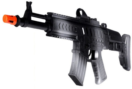 CONCORDE Speelgoed machinegeweer - met geluid - 50 cm - verkleed wapen - soldaten/leger Zwart