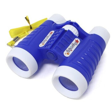 CONCORDE Speelgoed verrekijker voor kinderen - blauw - 11 cm - kunststof - verstelbaar