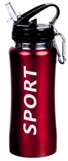 CONCORDE Sport Bidon drinkfles/waterfles Sport print rood 420 Ml