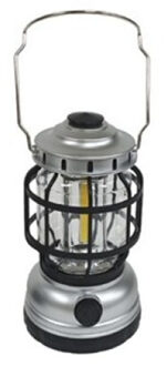 CONCORDE Stormlantaarn - zwart - op batterij - 10 x 18 cm - retro campinglamp - lantaarn