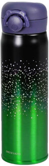 CONCORDE Thermosfles / isoleerfles RVS voor onderweg 500 ml groen/zwart