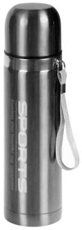 CONCORDE Thermosfles Metallic - RVS - isoleerfles - zilver - 500 ml - Thermoflessen - met draaglus