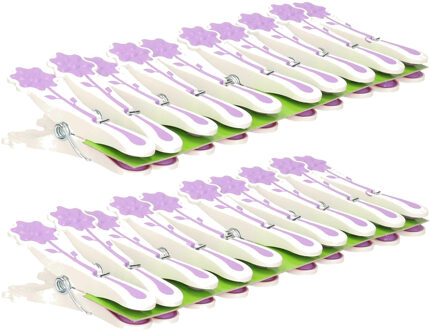 CONCORDE wasknijpers - 20x - paars - kunststof - 8 cm