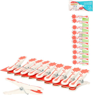 CONCORDE Wasknijpers - 20x - rood - kunststof - 8 cm