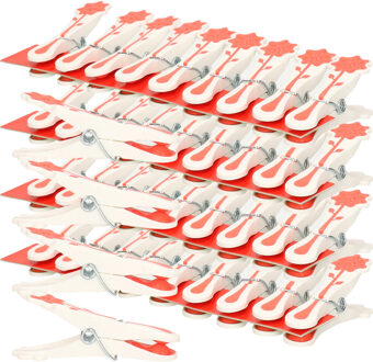 CONCORDE Wasknijpers - 50x - rood - kunststof - 8 cm