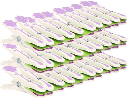 CONCORDE wasknijpers - 80x - paars - kunststof - 8 cm