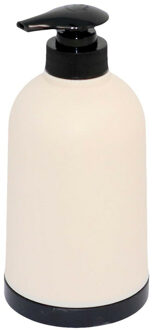 CONCORDE Zeeppompje/dispenser kunststof beige/zwart 8 x 15 cm
