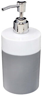 CONCORDE Zeeppompje/dispenser kunststof grijs/wit 8 x 17 cm