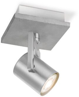 Concrete LED opbouwspot 11 cm - Grijs