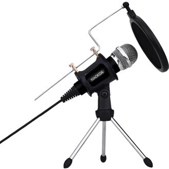 Condensator Microfoon voor Telefoon met Stand voor computer iphone Opname Podcasting Mobiele Android karaoke usb microfono XIAOKOA