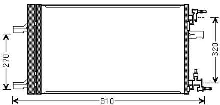 Condensor Astra J/cruze/orlando 09