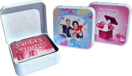 Condoom Bewaarblikje Met Eigen Bedrukking - 53 (omtrek 11-11,5 cm)